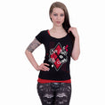 Bild in Galerie-Betrachter laden, Oberteile – Kurzarm Spiral Harley Quinn