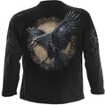 Load image into Gallery viewer, Long-sleeved T-shirt Spiral Raven Wise