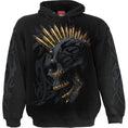 Bild in Galerie-Betrachter laden, Kapuzenpullover Spirale Schwarz Gold