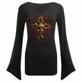 Bild in Galerie-Betrachter laden, Langarm-T-Shirt Spiral Dripping Gold