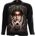 Bild in Galerie-Betrachter laden, Langarm-T-Shirt Spiral Cry Of The Wolf