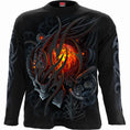 Bild in Galerie-Betrachter laden, Langarm-T-Shirt Spiral Steampunk Skull