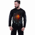 Bild in Galerie-Betrachter laden, Langarm-T-Shirt Spiral Steampunk Skull