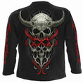 Bild in Galerie-Betrachter laden, Langärmliges T-Shirt Spiral Skull Synthesis