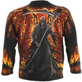 Load image into Gallery viewer, Long-Sleeved T-shirt Spiral Flaming Death