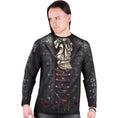 Bild in Galerie-Betrachter laden, Langärmeliges T-Shirt Spiral Goth Wrap