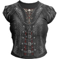 Bild in Galerie-Betrachter laden, Tops - Kurzarm-Wickelshirt Spiral Gothess