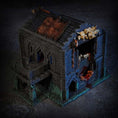 Load image into Gallery viewer, Slagteri fra Kingdom of Azragor som 3D-printet terræn