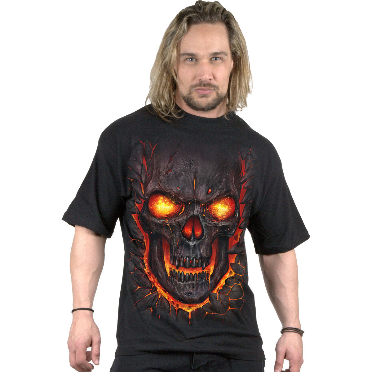 T-Shirt Spiral Skull Lava