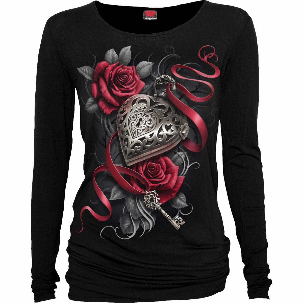 Langärmliges T-Shirt Spiral Heart Locket