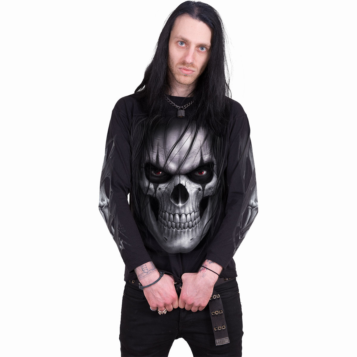 Long-sleeved T-shirt Spiral Night Stalker