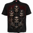 Load image into Gallery viewer, T-shirt Spiral Faces Of Goth
