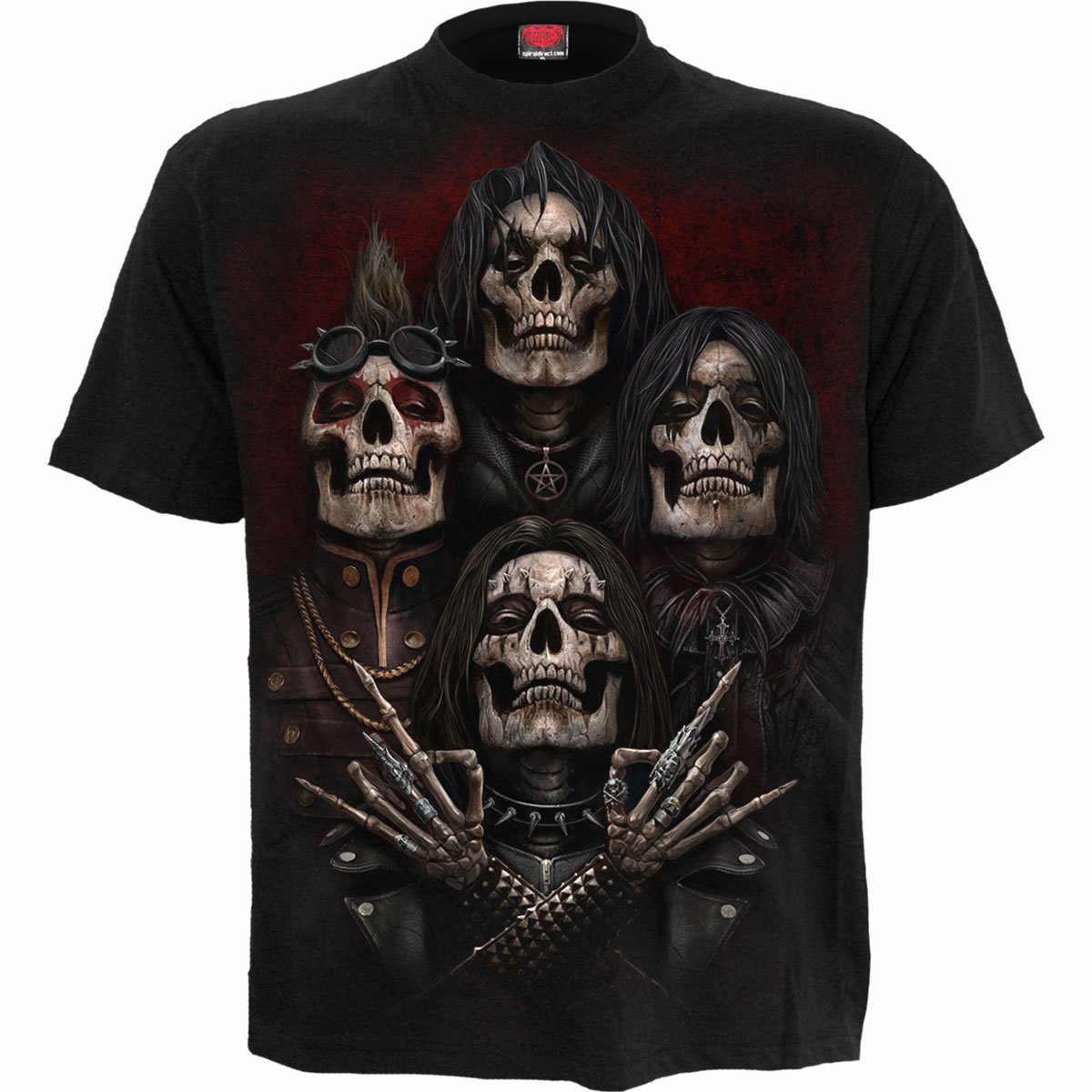 T-shirt Spiral Faces Of Goth