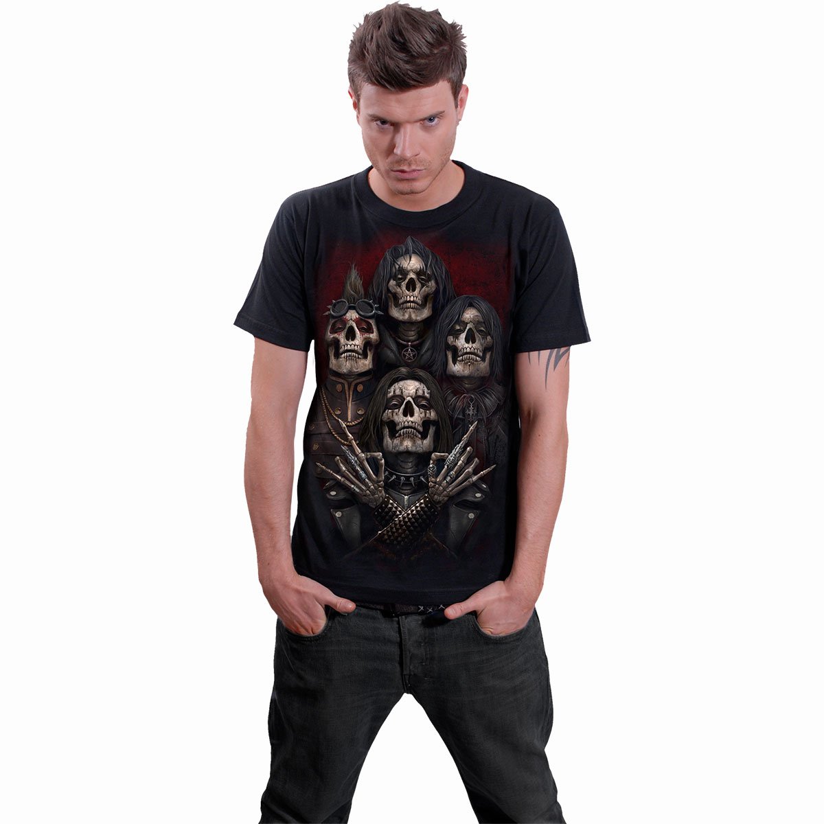 T-shirt Spiral Faces Of Goth