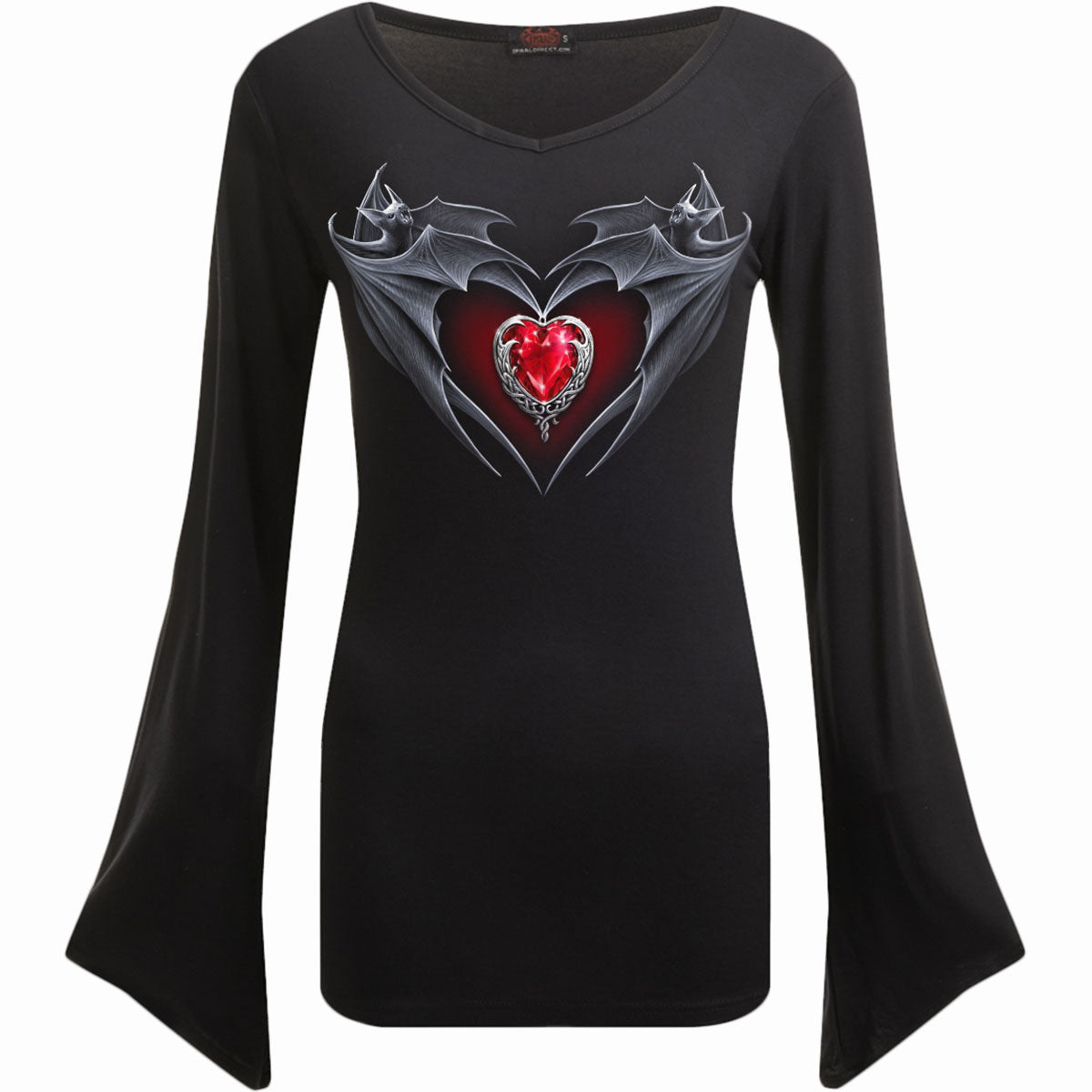 Langärmliges T-Shirt Spiral Bat's Heart