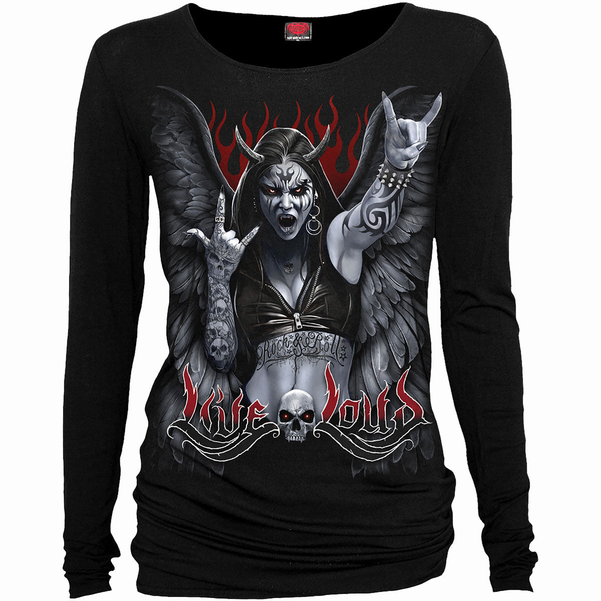 Langarm-T-Shirt Spiral Rock Loud