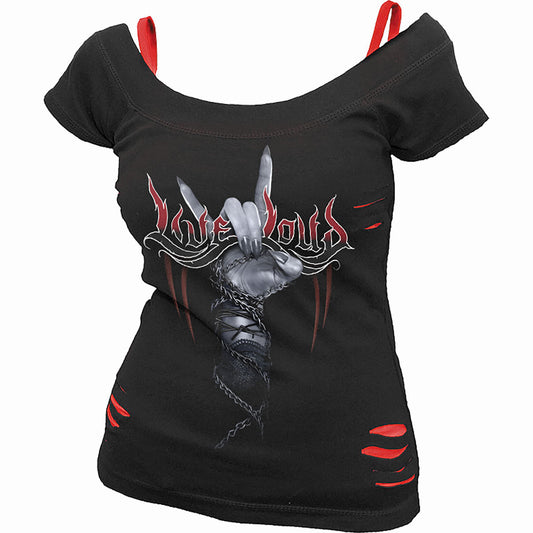 Tops - Short Sleeve Spiral Rock Loud
