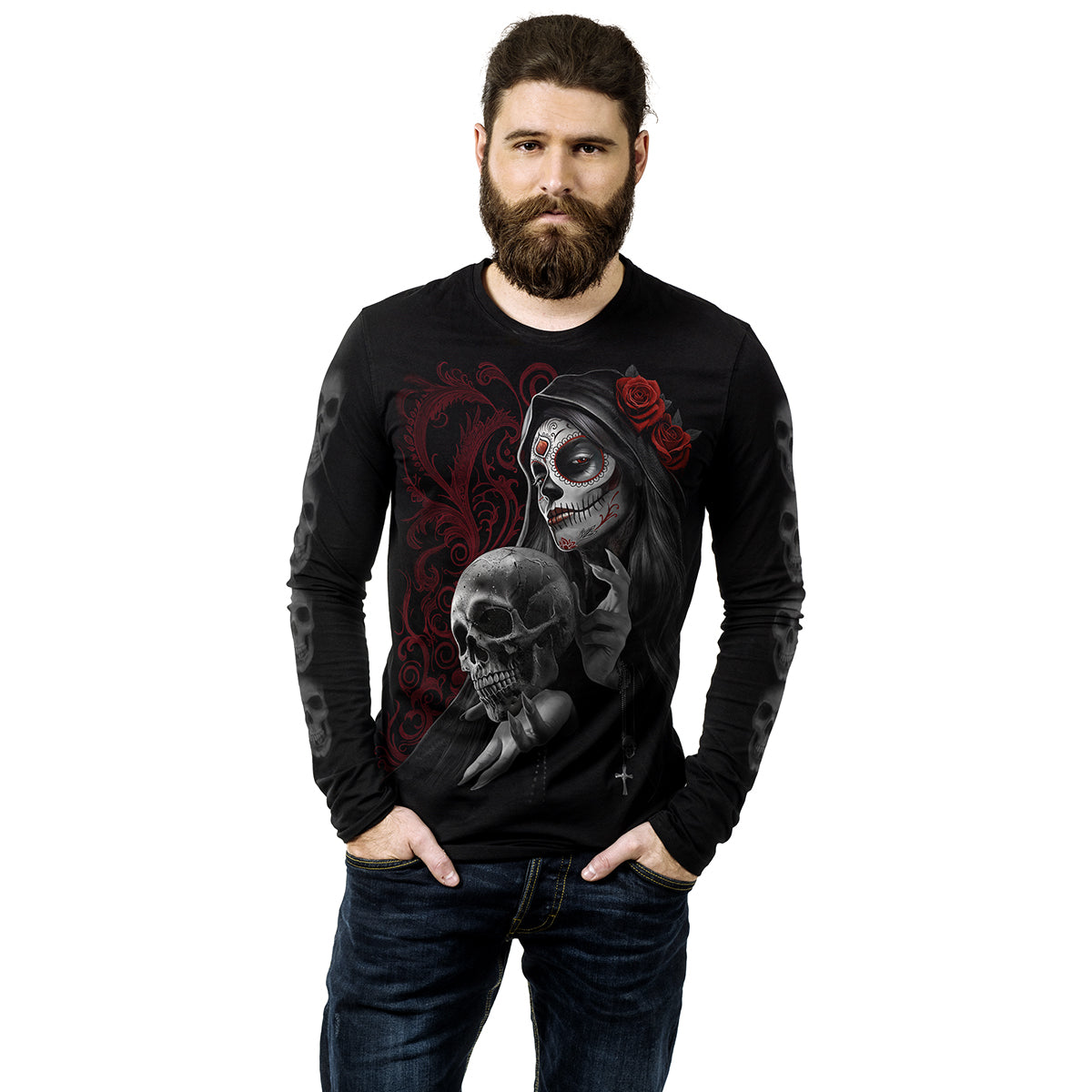 Long-sleeved T-shirt Spiral Love Is Dead