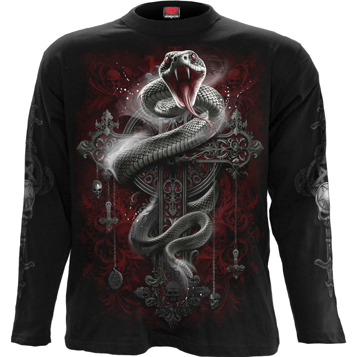 Langärmliges T-Shirt Spiral Gothic Serpent
