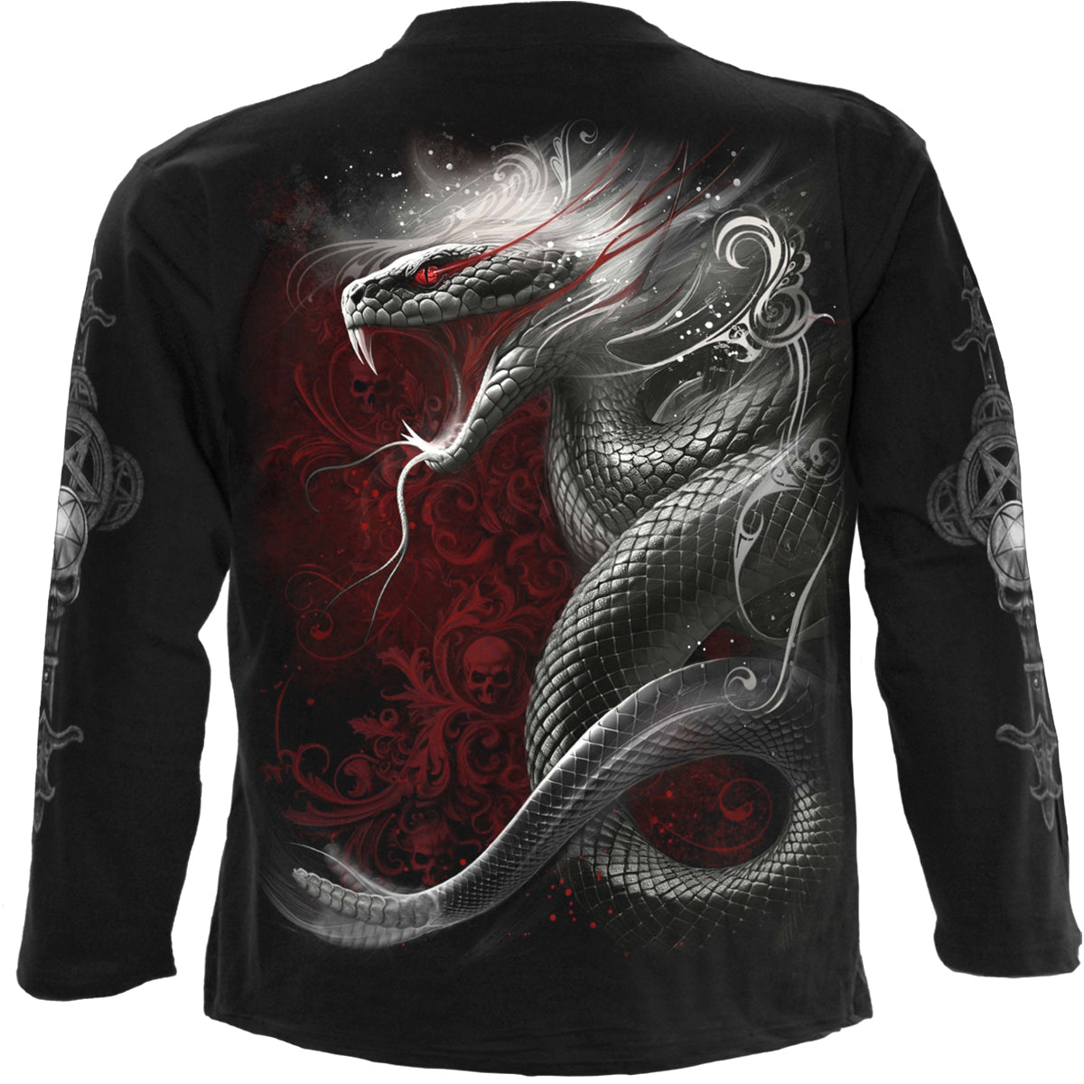 Langärmliges T-Shirt Spiral Gothic Serpent