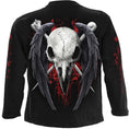 Load image into Gallery viewer, Long-Sleeved T-Shirt Spiral Death Raven
