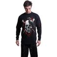 Load image into Gallery viewer, Long-Sleeved T-Shirt Spiral Death Raven
