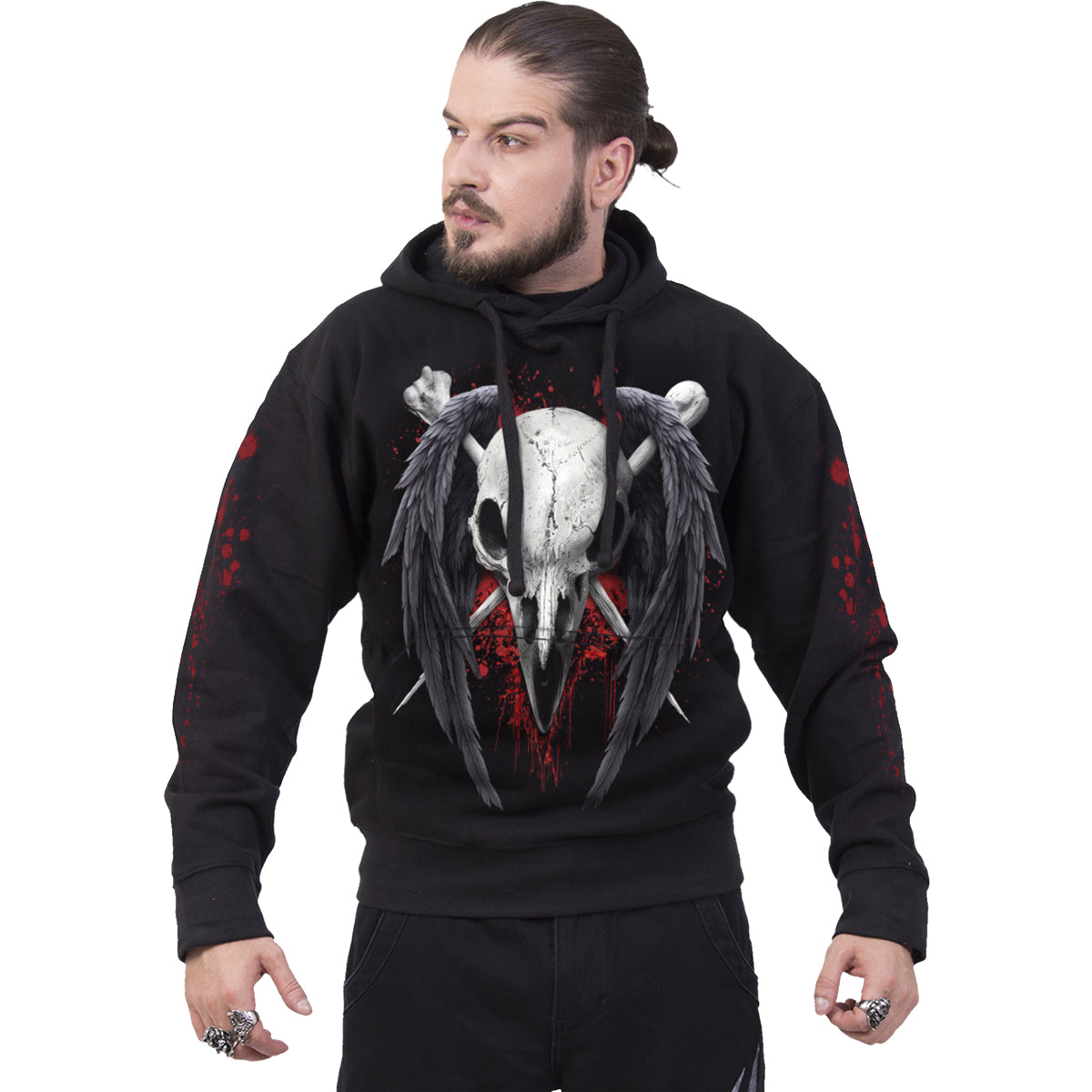 Kapuzenpullover Spiral Death Raven