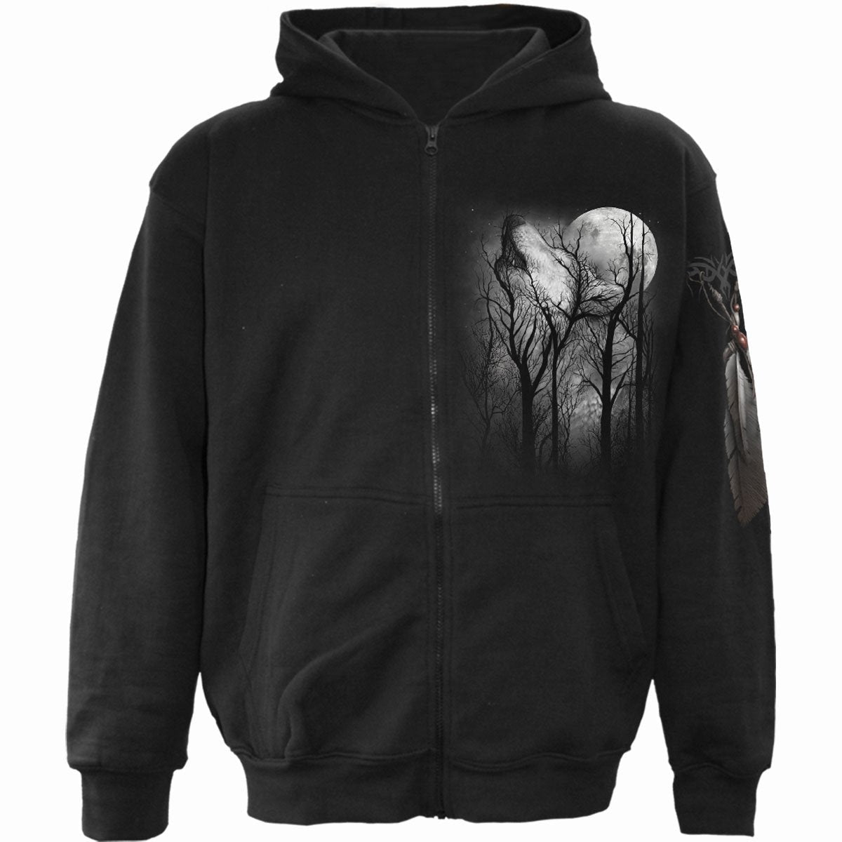 Kapuzenpullover Spiral Forest Wolf