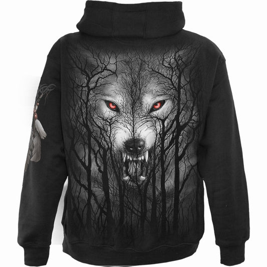 Hoodie Spiral Forest Wolf