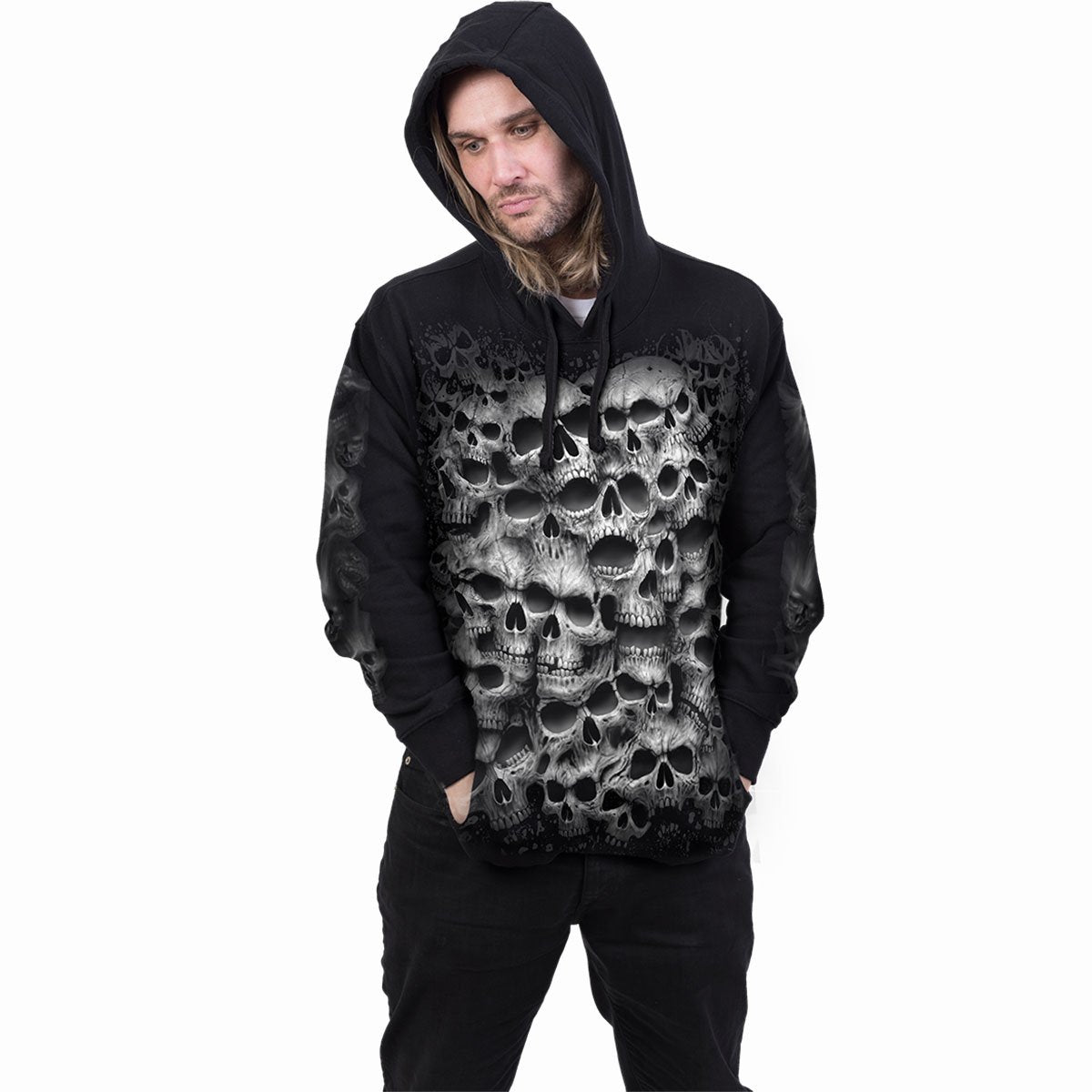 Kapuzenpullover Spiral Twisted Skulls
