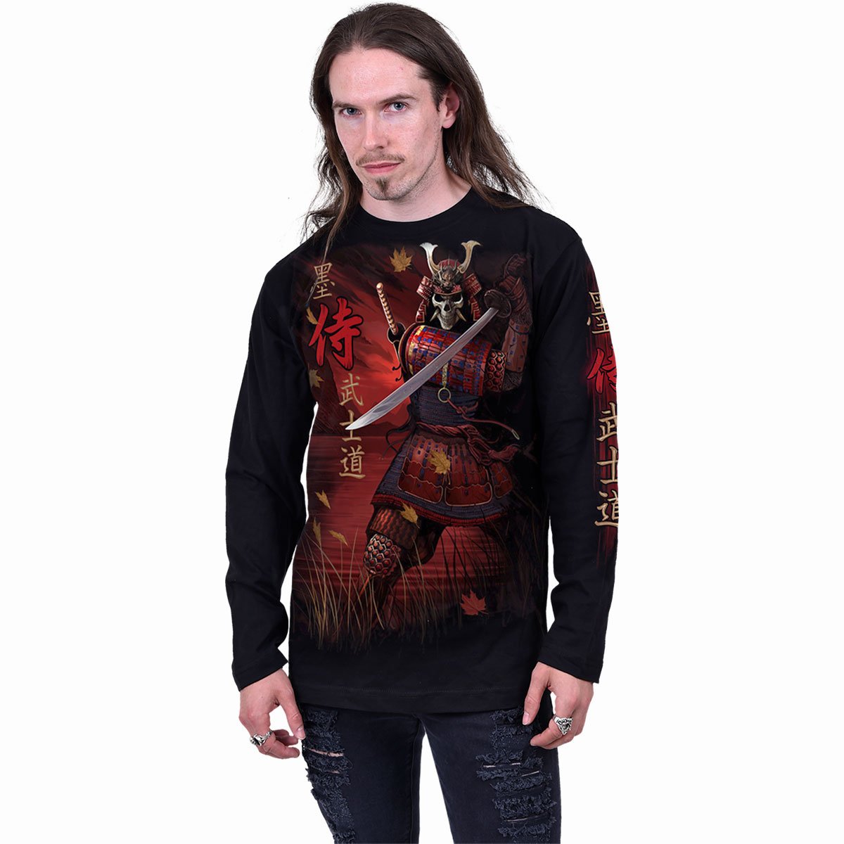 Langarm-T-Shirt Spiral Samurai