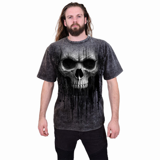 T-shirt Spiral Acid Skull