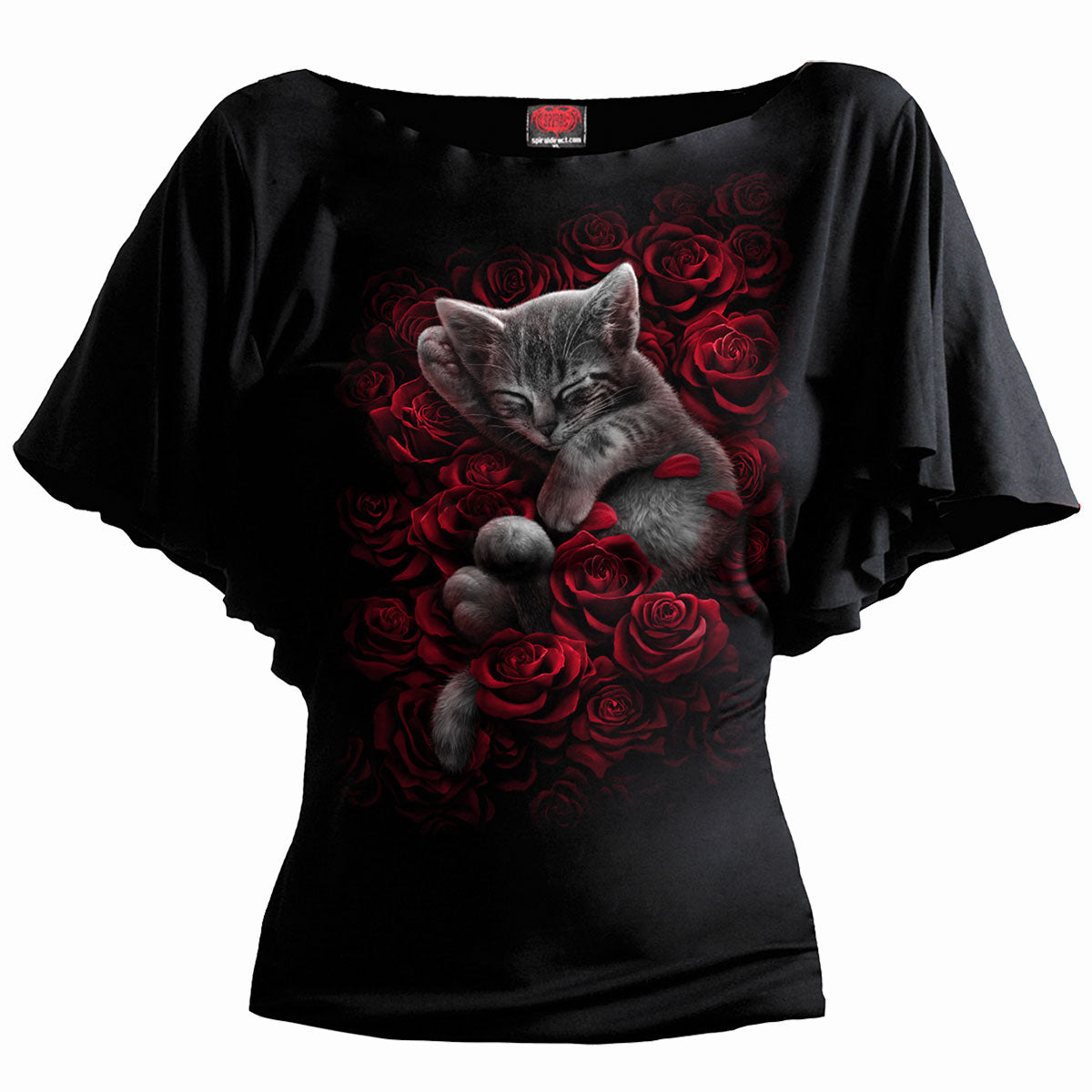 Oberteile - Kurzarm-Shirt „Spiral Bed Of Roses“