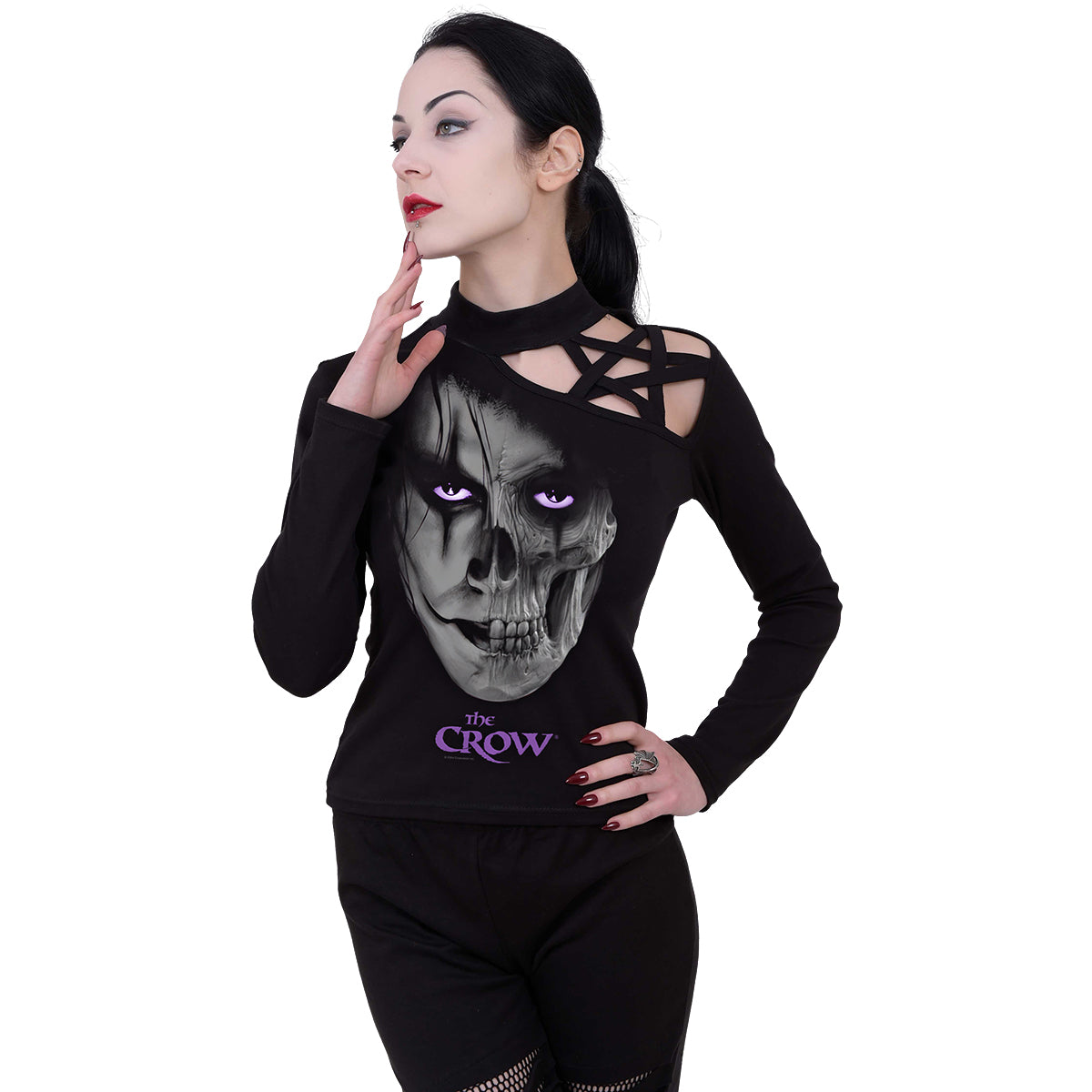 Langarm-T-Shirt Spiral The Crow