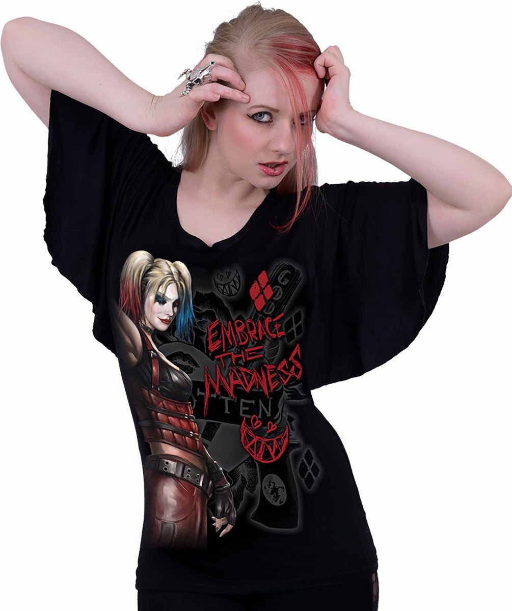 Oberteile – Kurzarm Spiral Harley Quinn