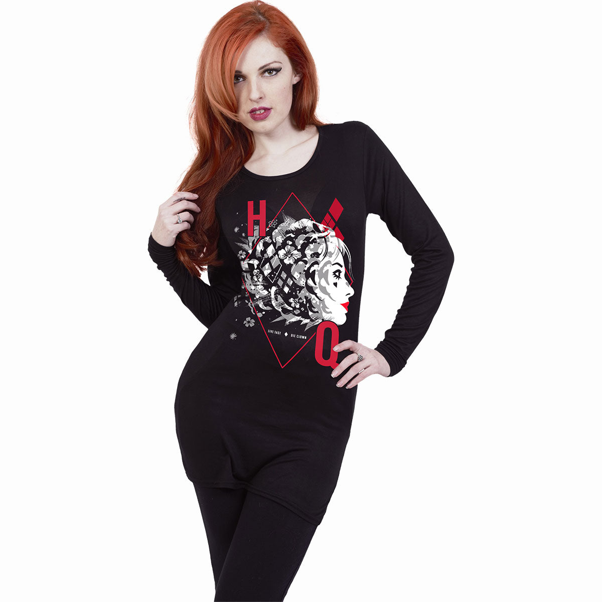 Langärmliges T-Shirt Spiral Harley Quinn