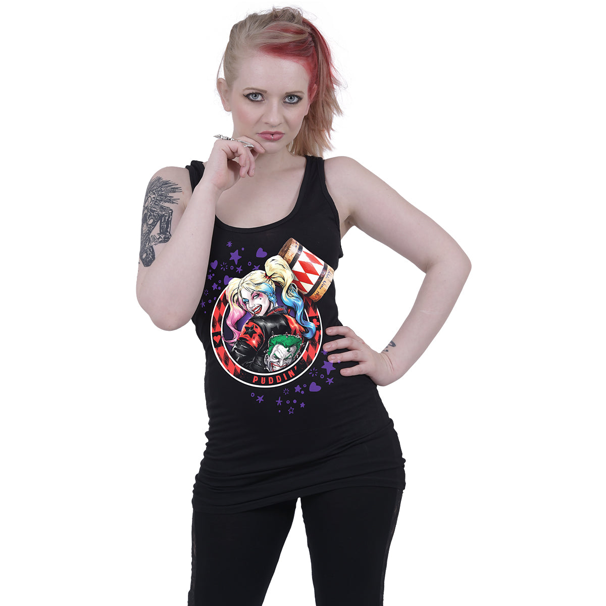 Trägertop Spiral Harley Quinn