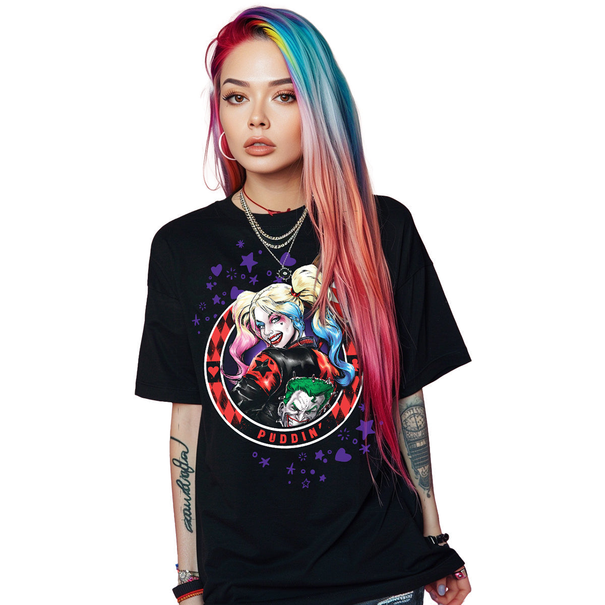 T-shirt Spiral Harley Quinn