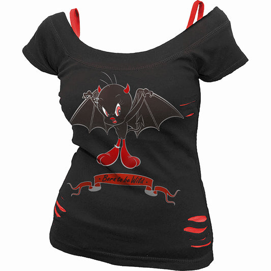 Tops - Short Sleeve Spiral Tweety