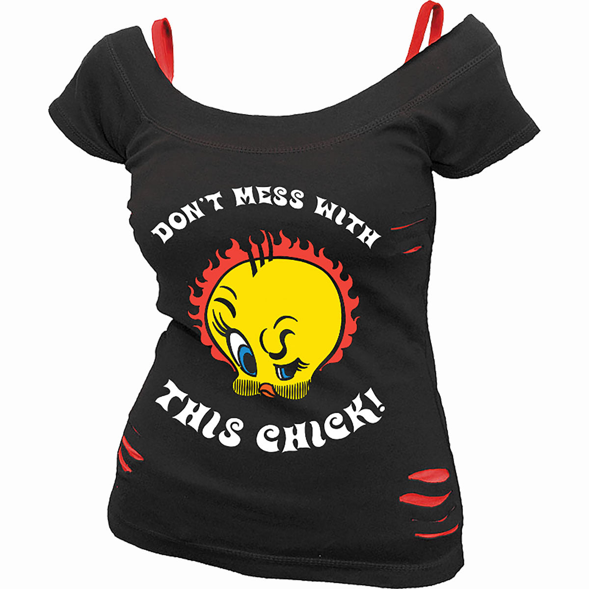 Tops - Short Sleeve Spiral Tweety