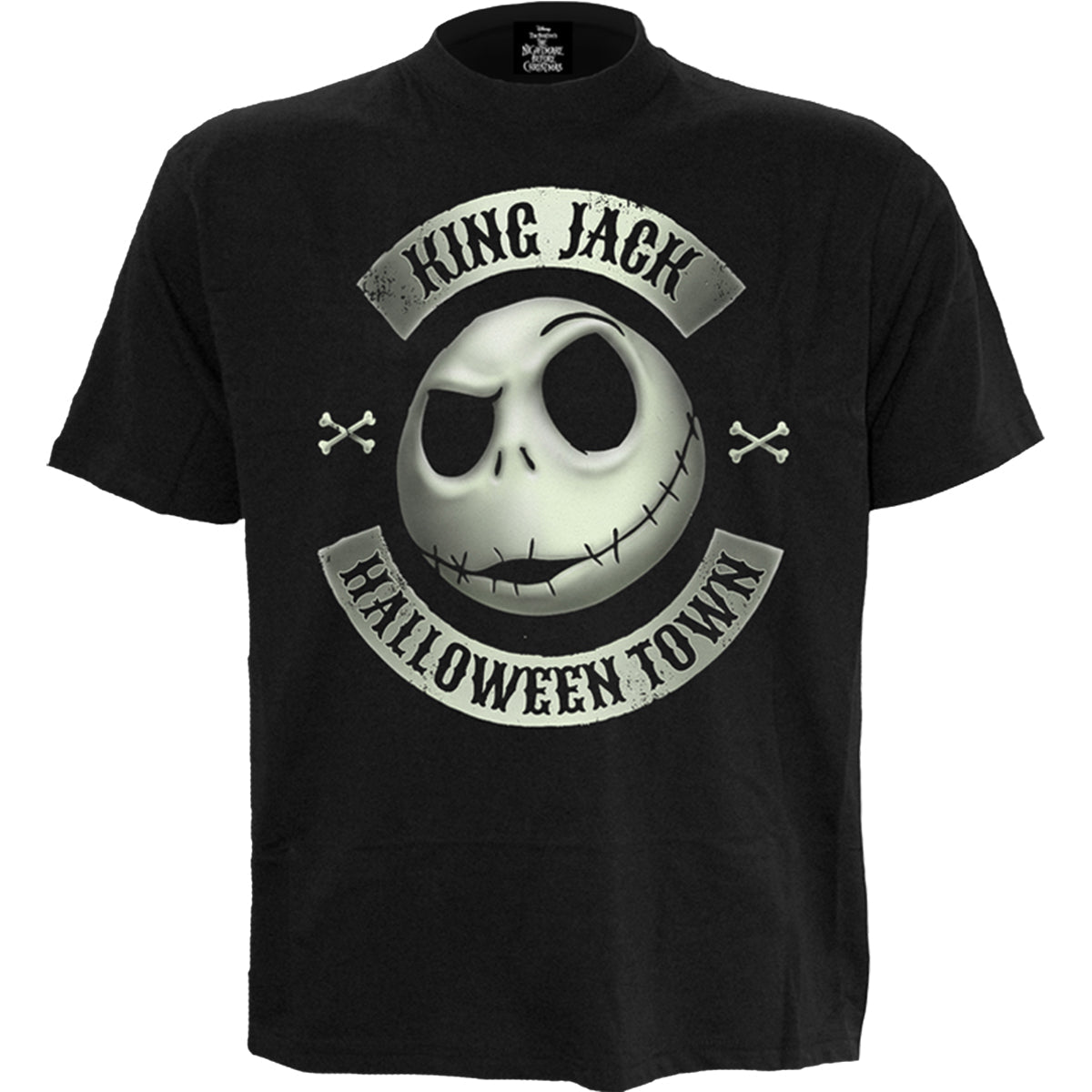 T-shirt Spiral Nightmare Before Xmas - Jack Crest (Glow)