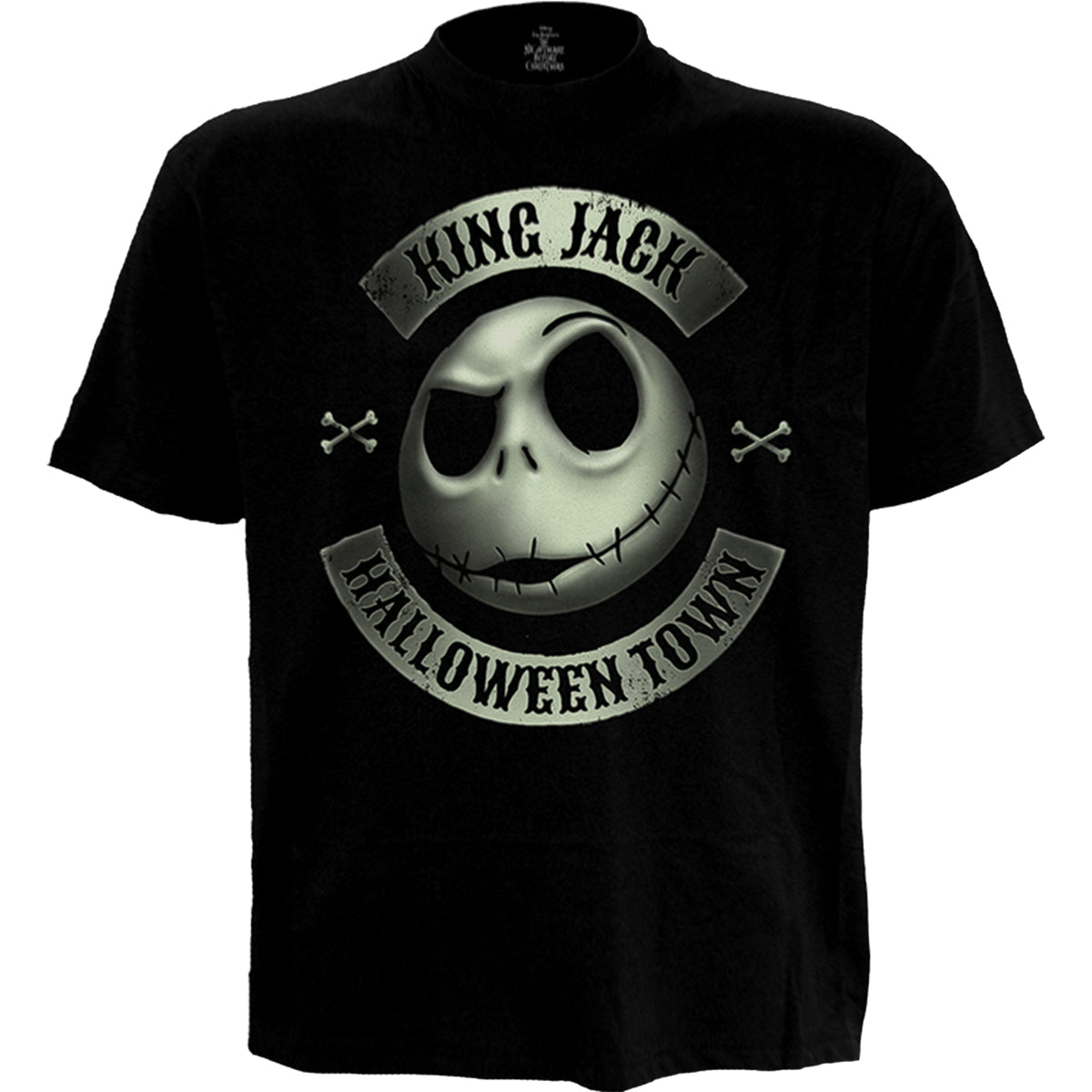 T-shirt Spiral Nightmare Before Xmas - Jack Crest (Glow)