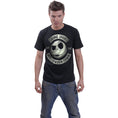 Load image into Gallery viewer, T-shirt Spiral Nightmare Before Xmas - Jack Crest (Glow)
