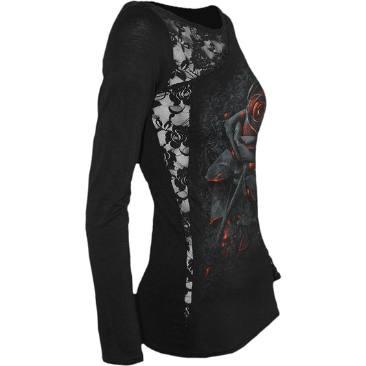 Long-sleeved T-shirt Spiral Burnt Rose