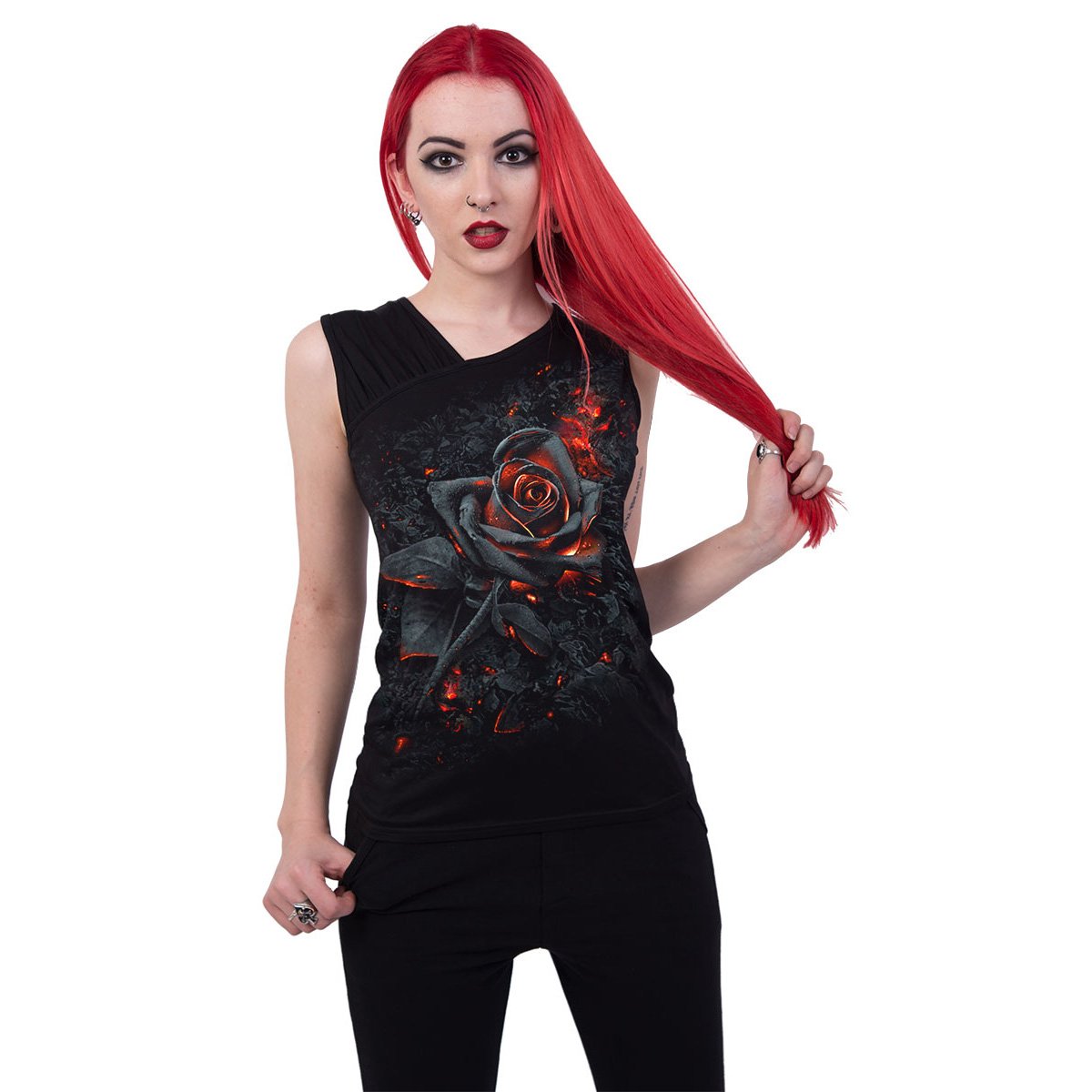 Tanktop Spiral Burnt Rose