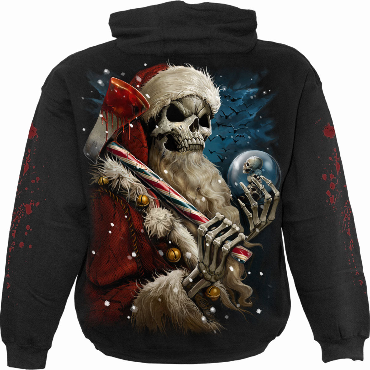 Kapuzenpullover Spirale Zuckerstange Weihnachtsmann