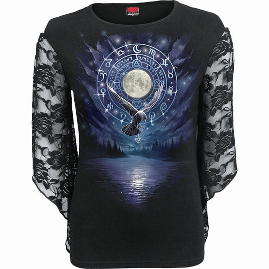 Long-sleeved T-shirt Spiral Witchcraft