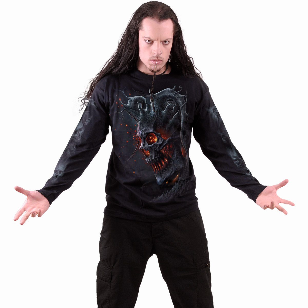 Long-sleeved T-shirt Spiral Death Embers