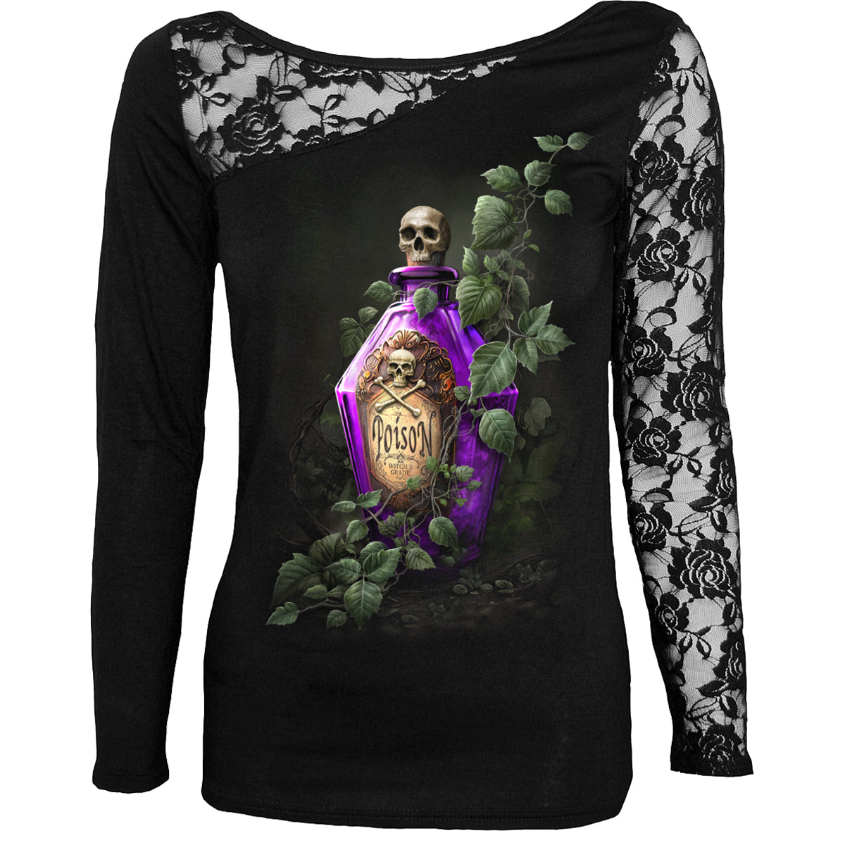 Langarm-T-Shirt Spiral Poisoned Ivy