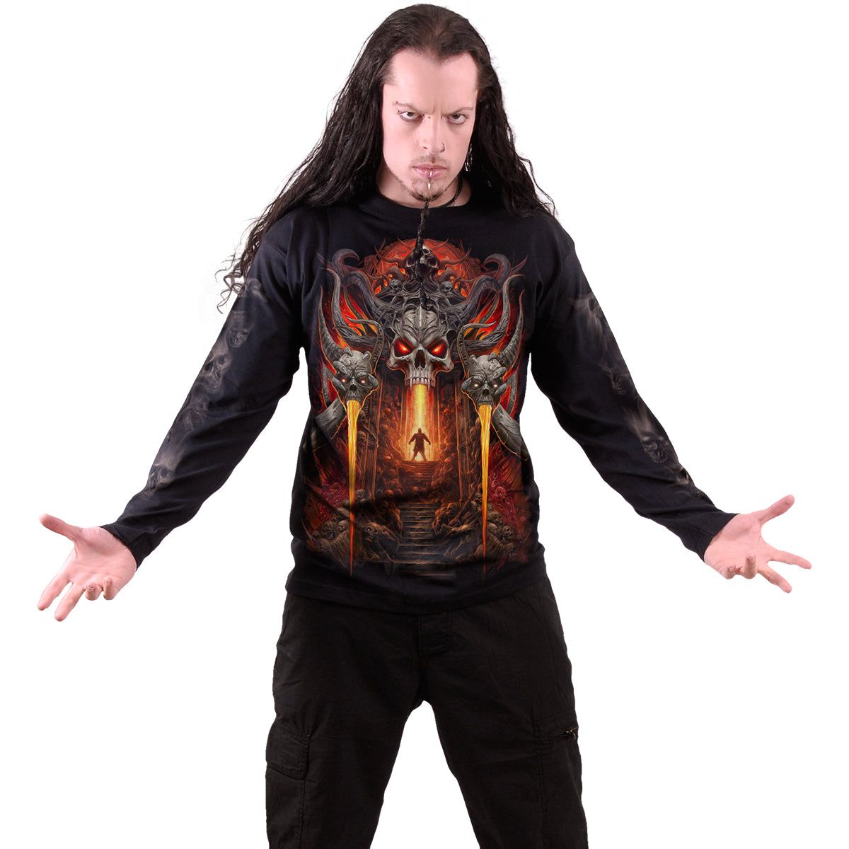 Langarmshirt Spiral Gates Of Hell